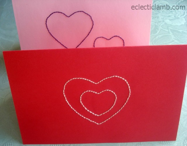 Stitched Valentine's Day Cards