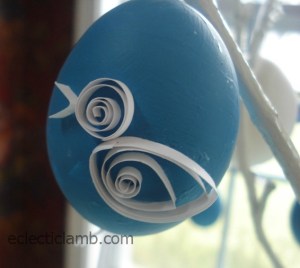 White Duck Quilled Egg