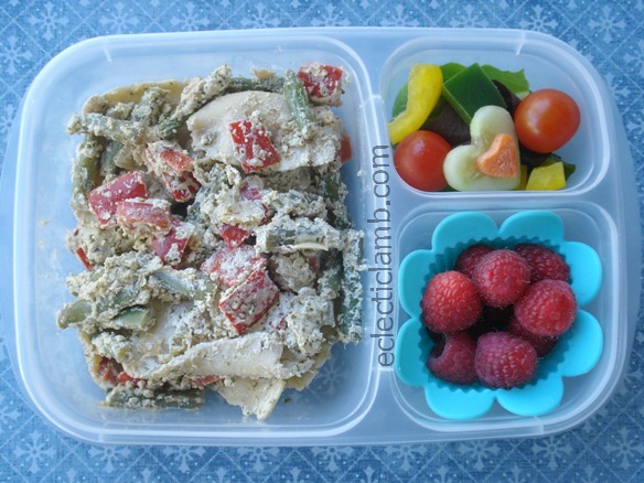 Ravioli with Pesto Cream Lunch