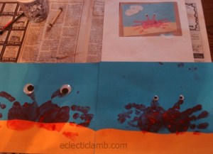 Handprint Crab Craft