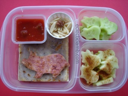 Pig Quesadilla Lunch