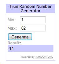 Giveaway Results