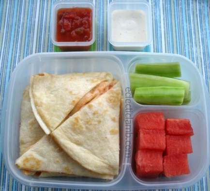 Black Bean Quesadilla Lunch