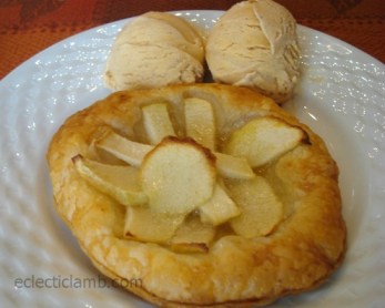 Apple Tart with Pumpkin Ice Cream