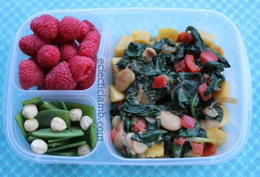 Polenta with Spinach and White Beans