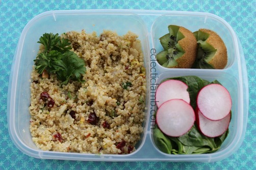 Quinoa with Dried Cherries and Pistachios