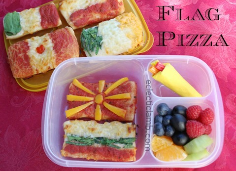 Winter Olympics Flag Pizza