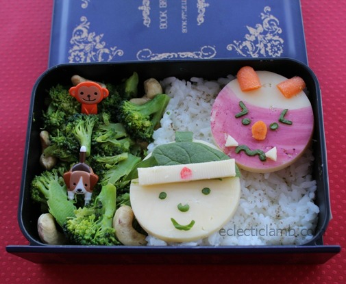 peach boy bento lunch