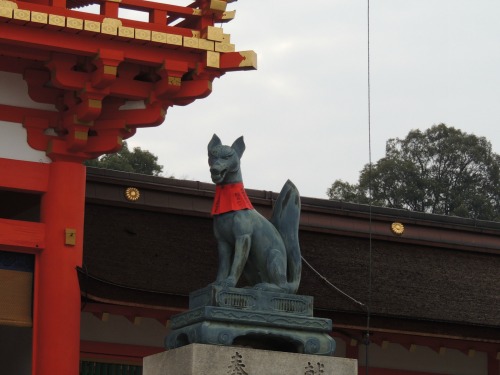 Fox Statue Fushimi Inari-taisha