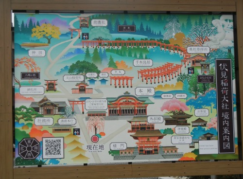 Map of Fushimi Inari-taisha