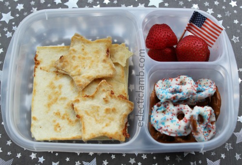 Patriotic Star Quesadilla Lunch