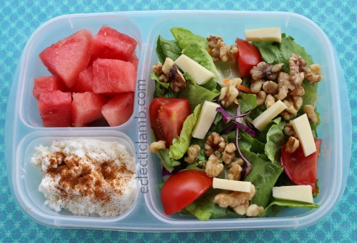 Salad Cottage Cheese watermelon lunch