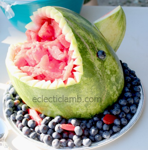 shark watermelon