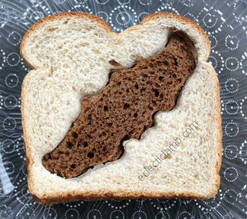 2 bread cut-out sandwich