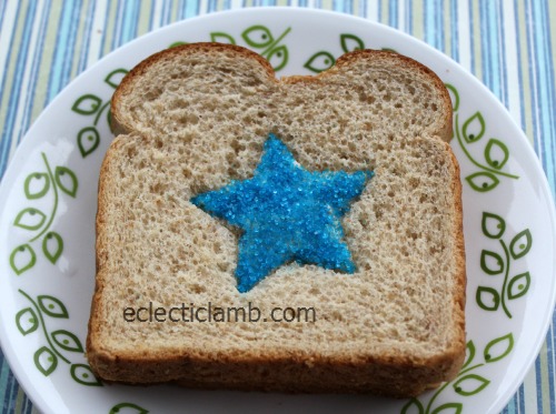 Sanding Sugar Shape Sandwich