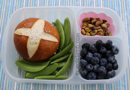 Pretzel Roll Sandwich Lunch