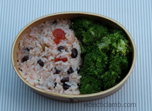 Rice and Broccoli bento