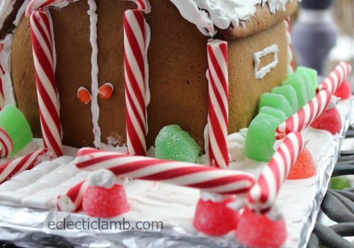 Gingerbread House Front Fence Close
