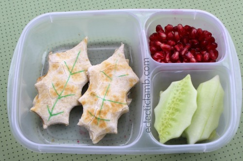Holly Themed Lunch
