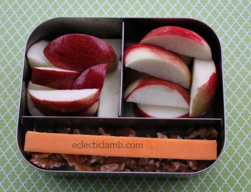 Apples Cheddar walnuts breakfast