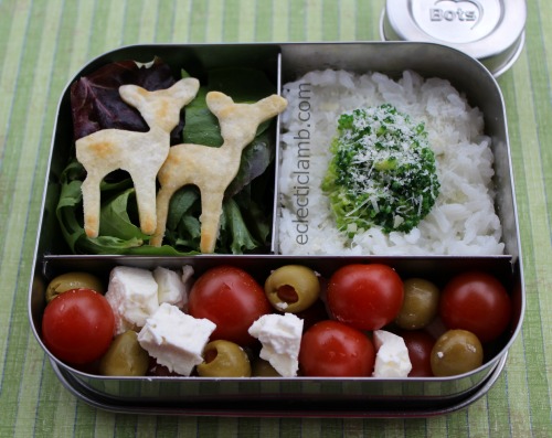 Deer Snow Covered Tree Bento Lunch