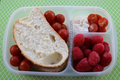 Ricotta Tomato Italian Bread Raspberries Breakfast