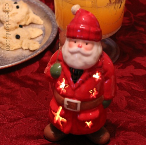 Santa Candle Holder