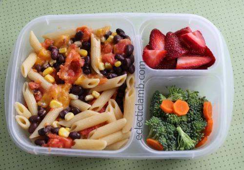 Pasta Beans Corn Tomato Cheese Dinner