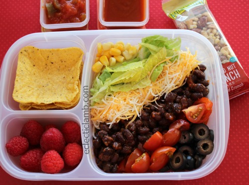 Taco Salad packed for lunch