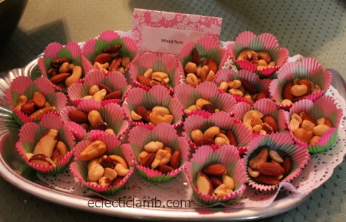 Mixed Nuts in Flower Cups