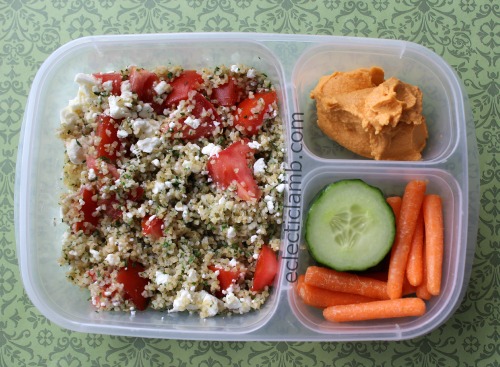 Tabouli Red Pepper Hummus Lunch