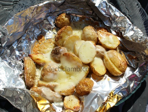 Grilled Cheesy Potato Packets