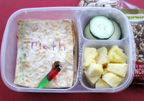 Bookworm themed lunch