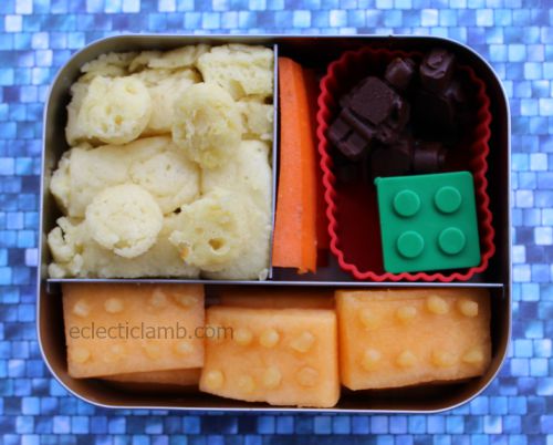 Lego baked pancake melon lunch