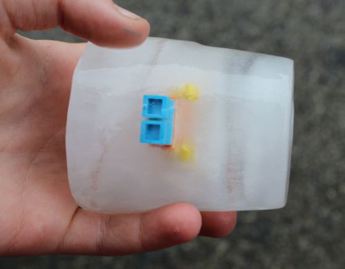 Lego Minifigure in Ice