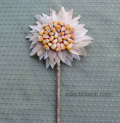 Corn and Corn Husk Sunflower