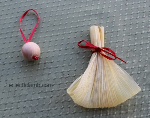 Corn Husk Angel Head and Body