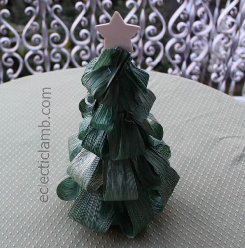 Corn Husk Christmas Tree