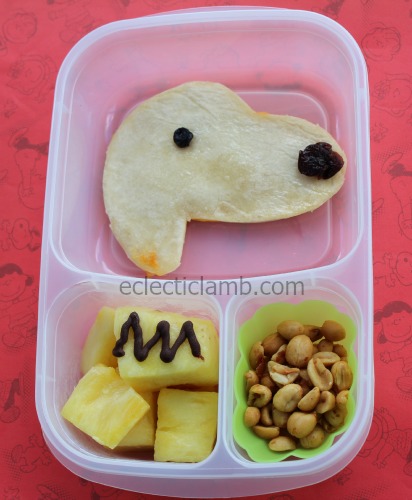 Easy Snoopy Quesadilla Lunch