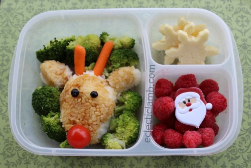 Reindeer Rice Bento Lunch