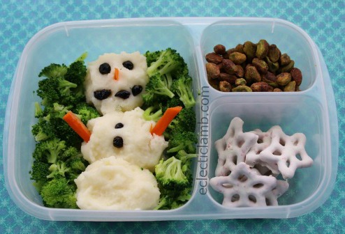 Snowman mashed potatoes