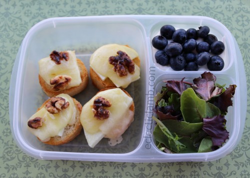 apple cheddar walnut toasts lunch