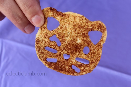 Cat Cinnamon Tortilla Chip Close