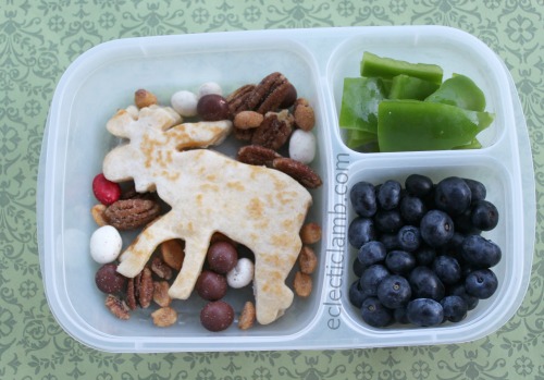 moose themed quesadilla lunch