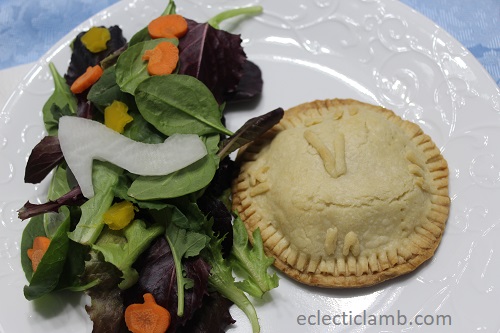 Cinderella Salad with Clock Strike Midnight Roasted Cauliflower Hand Pie