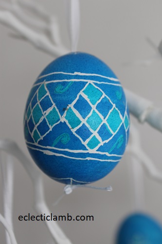 not straight but still beautiful easter egg