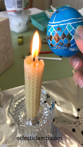 removing wax from egg