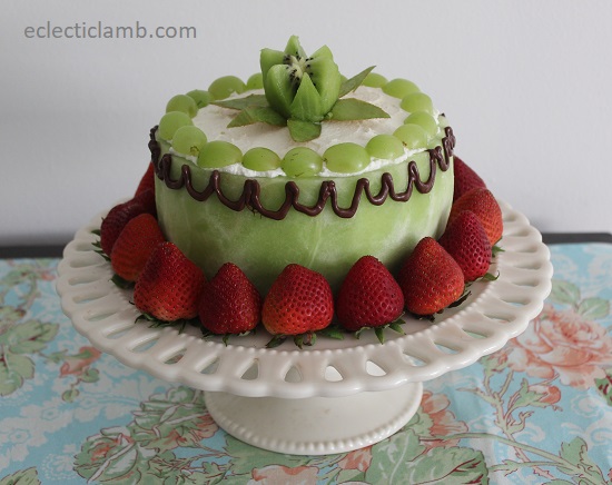 Fresh Honeydew Melon Cake