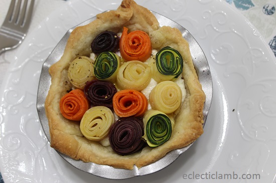 Rainbow Carrot Zucchini Rose Individual Tart.jpg