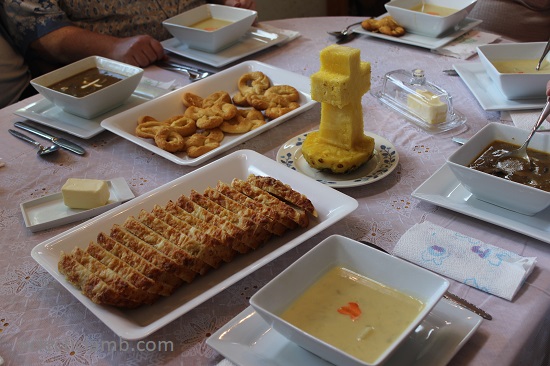 funeral themed dinner table